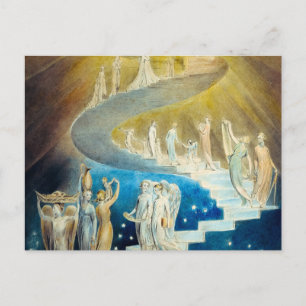 Carte Postale L'échelle de Jacob par William Blake