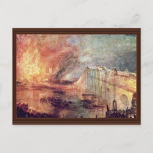 Carte Postale L'Éclatement Des Chambres Du Parlement Par Turner