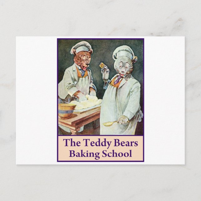 Carte Postale L'école de boulangerie Nounours (Devant)