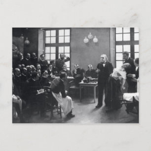 Carte Postale Leçon avec le docteur Charcot à la Salpetrière