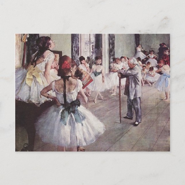 Carte Postale Leçon de ballet Edgar Degas (Devant)