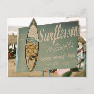 Carte Postale Leçons surfs