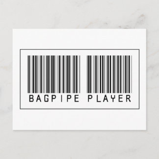 Carte Postale Lecteur Bagpipe Barcode