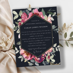 CARTE POSTALE LECTEUR FLORAL ROSE BLACK ROUGE PAR FÊTE DES MARIÉ