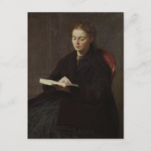 Carte Postale Lecture, 1863 (Devant)