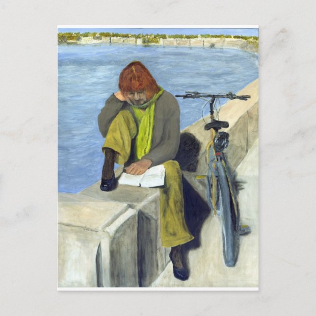 Carte Postale Lecture de femme (Devant)