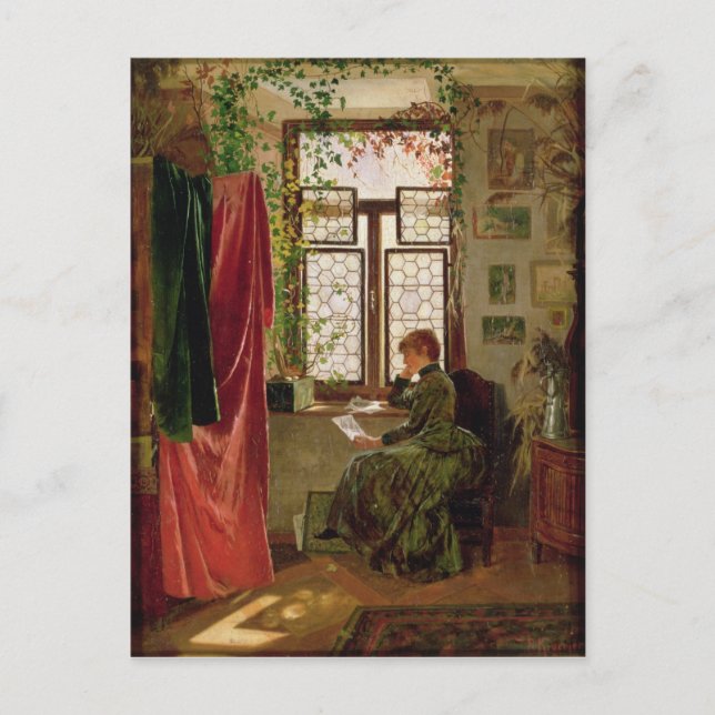 Carte Postale Lecture de la lettre (Devant)