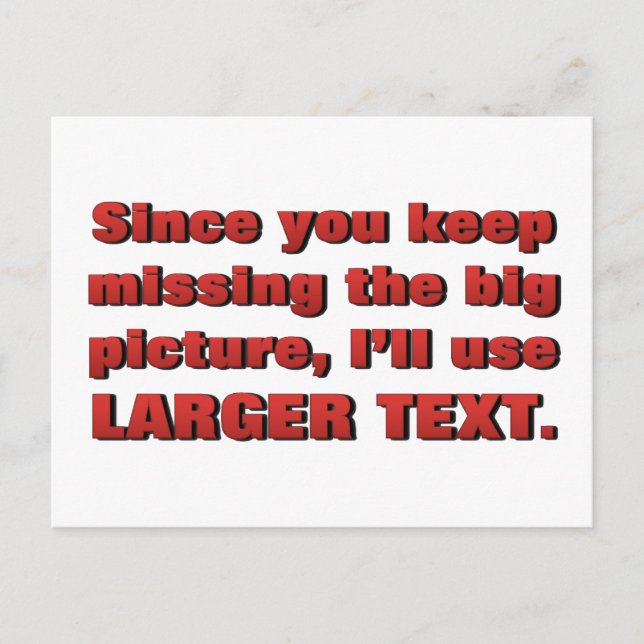 Carte Postale Lecture de l'imprimé fin Standard (Devant)