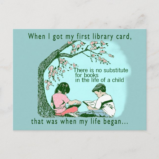 Carte Postale Lecture précoce (Devant)