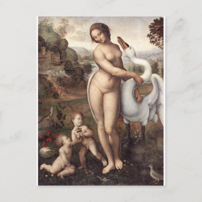 Carte Postale Leda et le cygne (Devant)