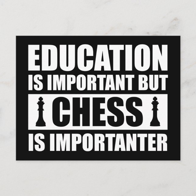 Carte Postale L'éducation est importante mais les échecs sont pl (Devant)