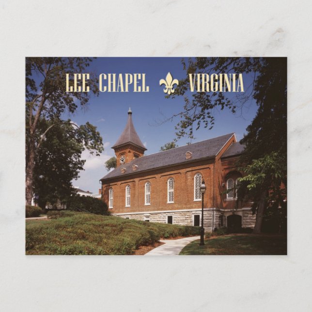 Carte Postale Lee Chapel, Robert E. Lee, dernier lieu de repos (Devant)