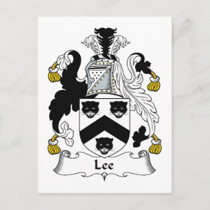 Carte Postale Lee Family Crest