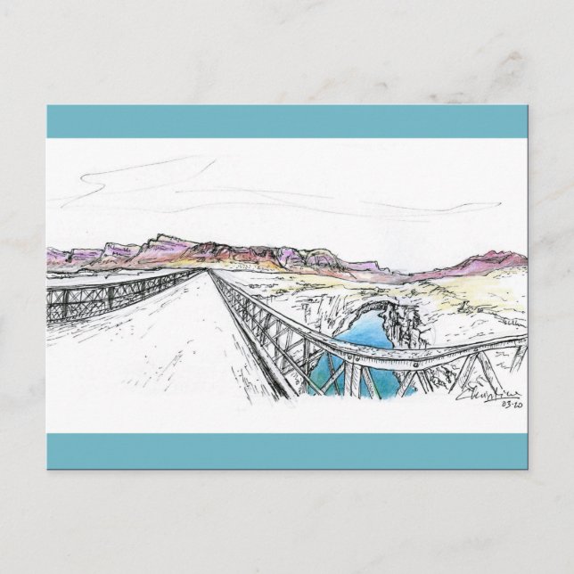 Carte Postale Lee's Ferry Bridge, NM (Devant)