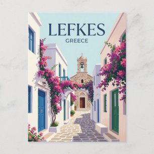 Carte Postale Lefkes Grèce