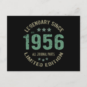 Carte Postale Légende 65 ans Anniversaire 65 ans