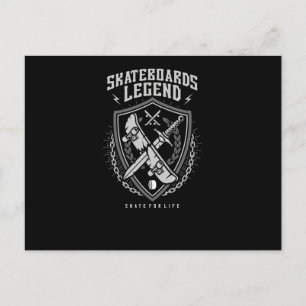 Carte Postale Légende du skateboard