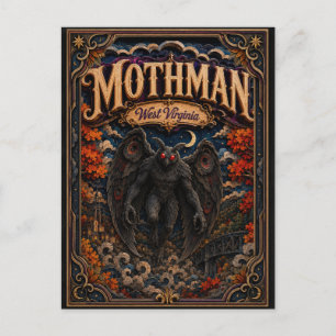 Carte Postale Légendes de Mothman West Virginia Popcut