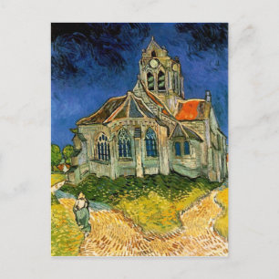 Carte Postale L'église d'Auvers par Vincent Van Gogh