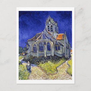 Carte Postale L'église d'Auvers, Van Gogh