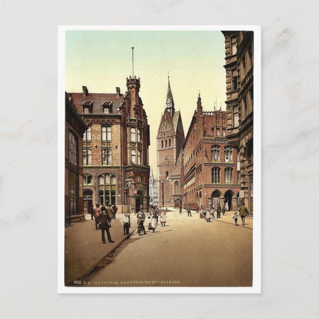 Carte Postale L'église du marché, Hanovre, Hanovre, Allemagne ma (Devant)