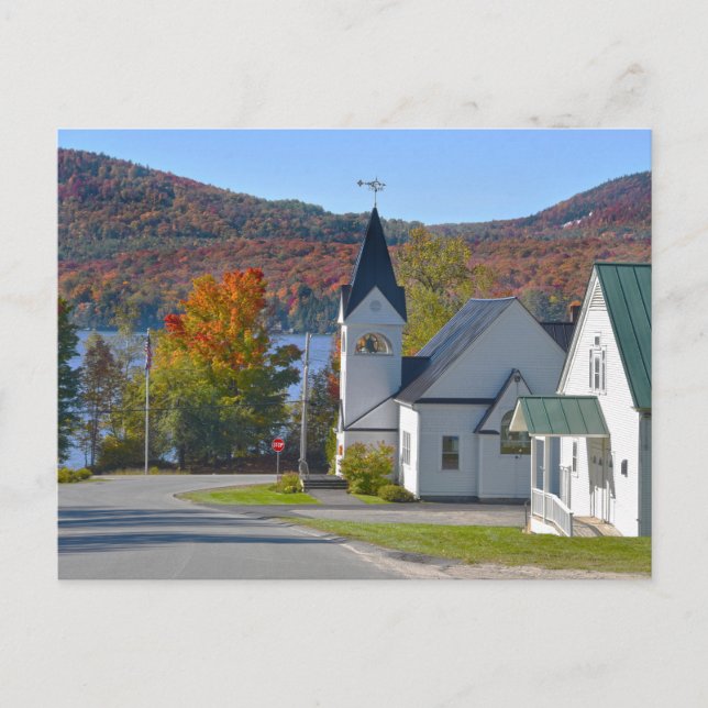 Carte Postale L'église Westmore sur le lac Willoughby (Devant)