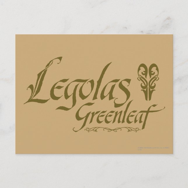 Carte Postale LEGOLAS GREENLEAF™ Nom (Devant)