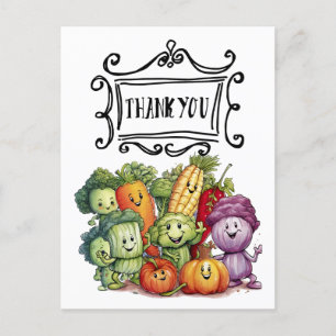Carte Postale Légume végétal Appréciation végétarienne