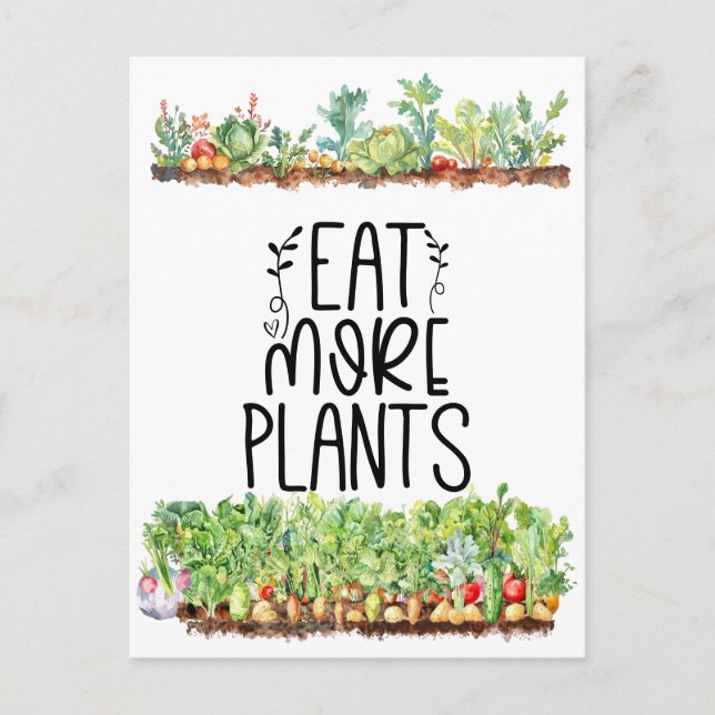 Carte Postale Légume végétarien plante végétarien (Devant)