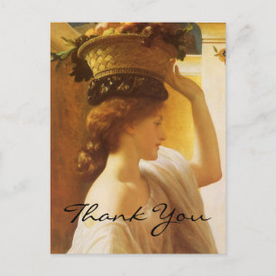 Carte Postale Leighton's Girl With a Basket of Fruit
