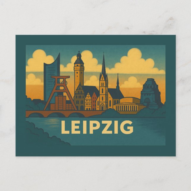 Carte Postale Leipzig Germany City Art (Devant)