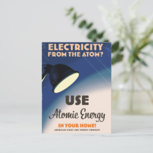 Carte Postale L'électricité de l'atome?