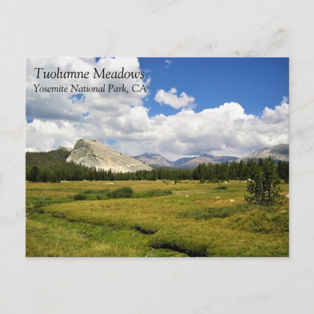Carte Postale Lembert Dome à Tuolumne Meadows, Yosemite, CA Pos (Devant)