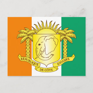 Carte Postale l'emblème de la côte d'ivoire