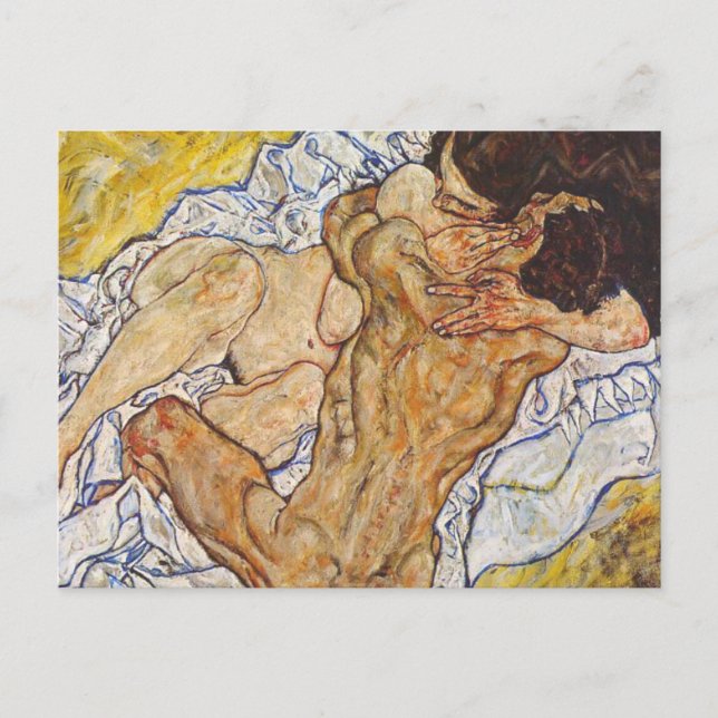 Carte Postale L'Embrace Egon Schiele (Devant)