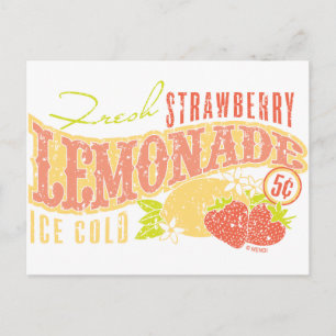 Carte Postale Lemonade aux fraises