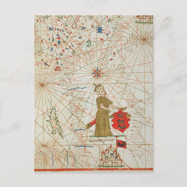 Carte Postale L'Empire turc, d'un atlas nautique, 1646 (Devant)