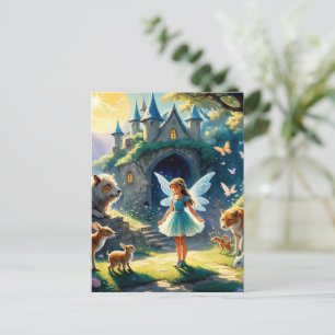 Carte Postale "L'enchantement de la lune La forêt de la fée