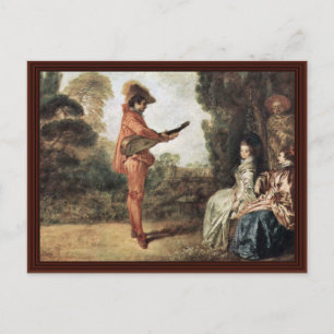 Carte Postale L'Enchanteur Par Watteau Antoine
