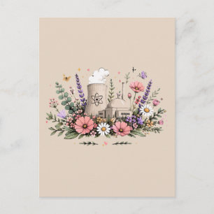 Carte Postale L'énergie Nucléaire Fleurit