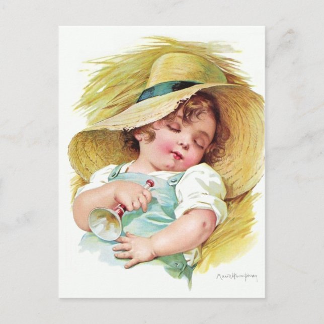 Carte Postale L'enfant endormi de Maud Humphrey (Devant)