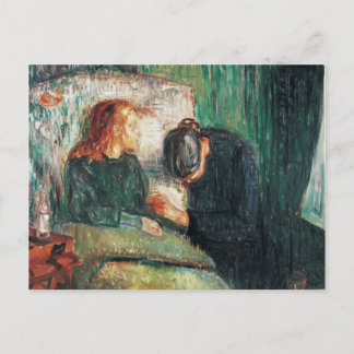 Carte Postale L'enfant malade d'Edvard Munch, montre Sofie à ell