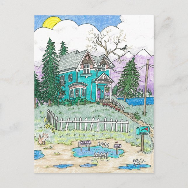 Carte Postale L'énigme, la chasse aux arcs-en-ciel (Devant)