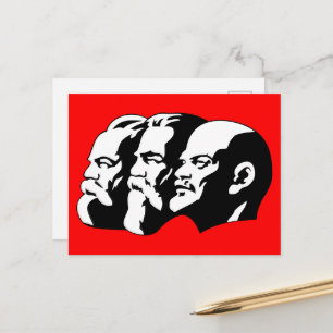Carte Postale Lénine, Marx, Engels, Union soviétique, Communisme