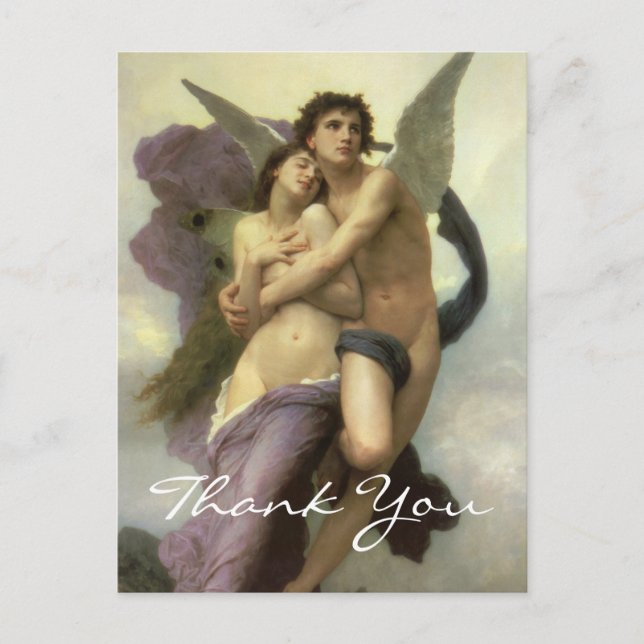 Carte Postale L'enlèvement de psychique de Bouguereau (Devant)