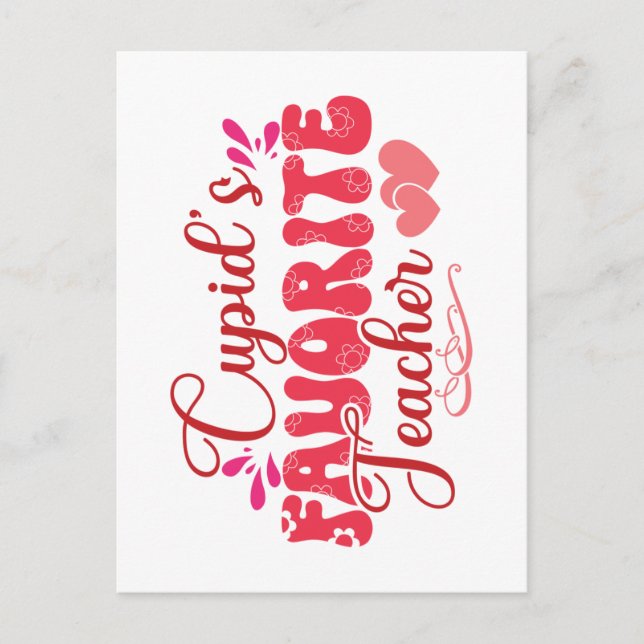 Carte Postale L'enseignant favori de Cupid (Devant)