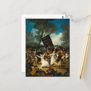 Carte Postale L'enterrement de la sardine par Francisco Goya