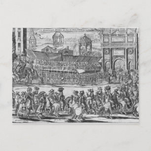 Carte Postale L'Entrée de Louis XIV et Marie-Thérèse