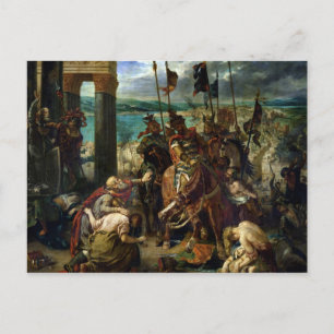 Carte Postale L'entrée des Croisés à Constantinople