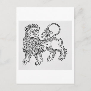Carte Postale Leo (le Lion) une illustration de 'Poeticon